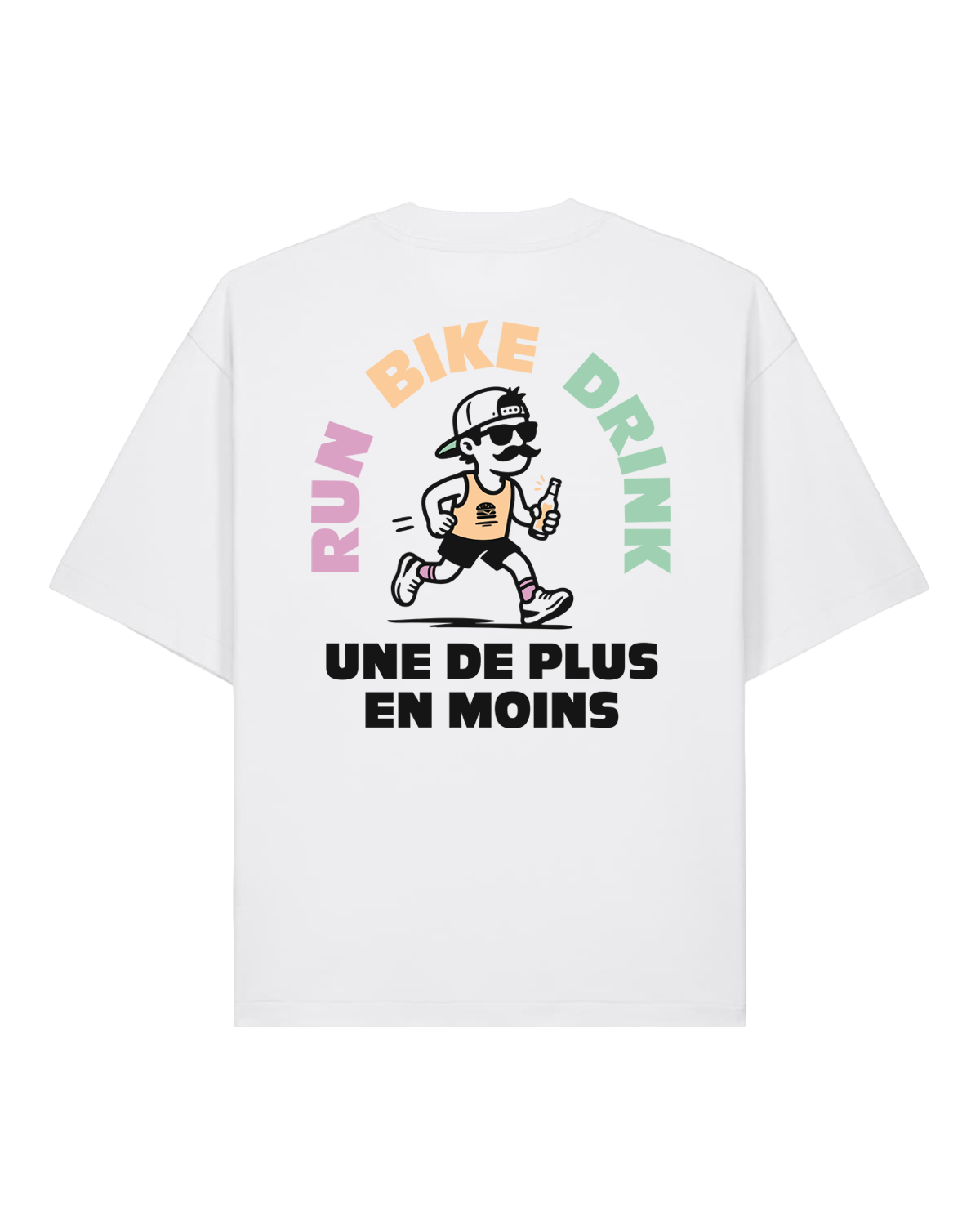 T-shirt unisexe épais oversize blanc