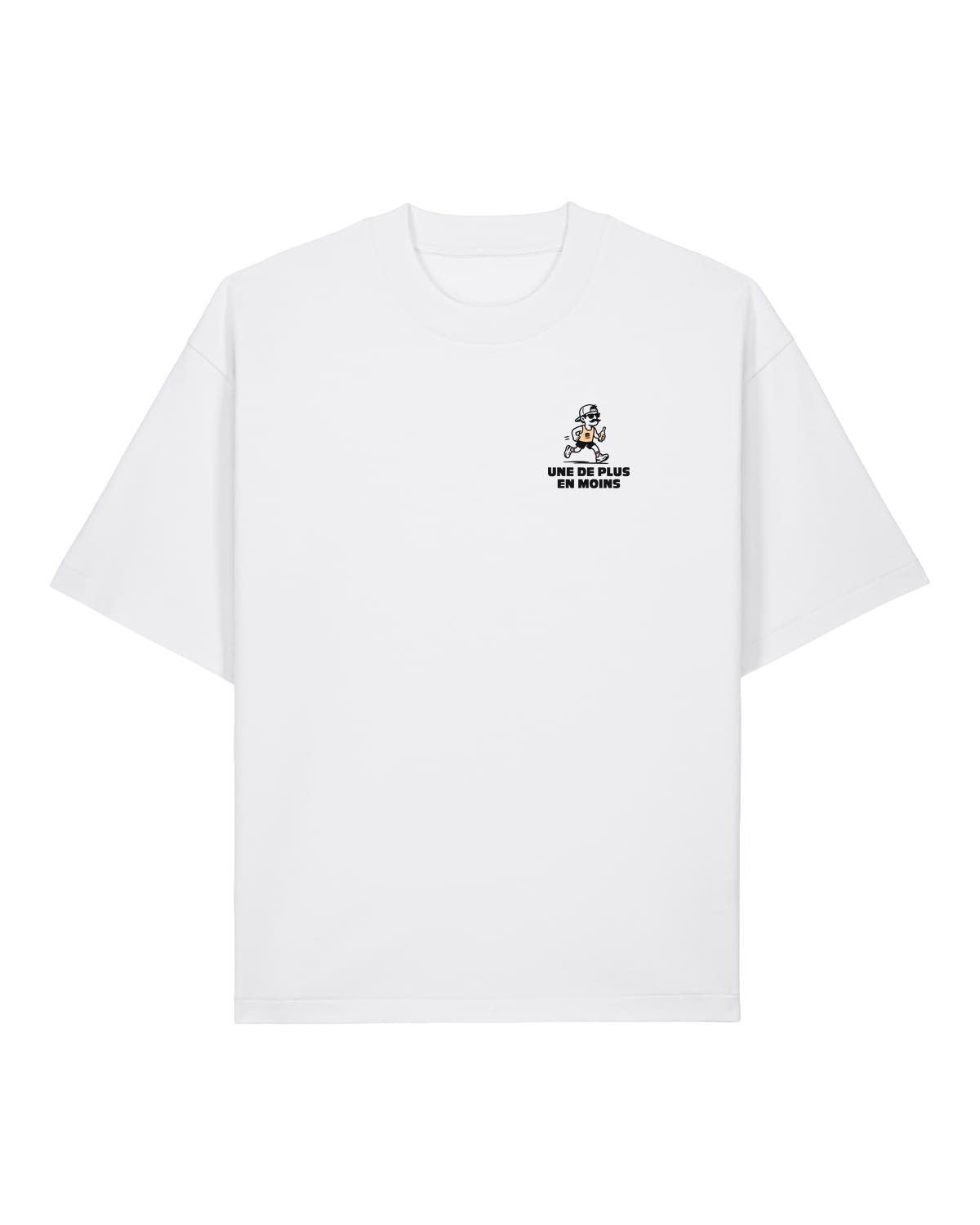 T-shirt unisexe épais oversize blanc