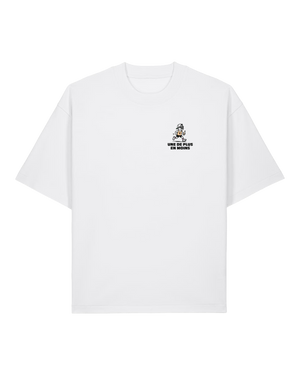 T-shirt unisexe épais oversize blanc