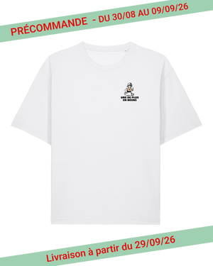T-shirt unisexe coupe relax blanc