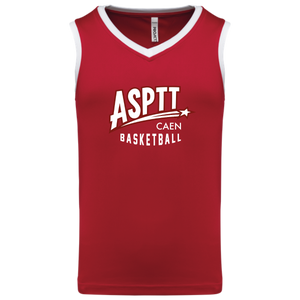 Maillot de basket rouge