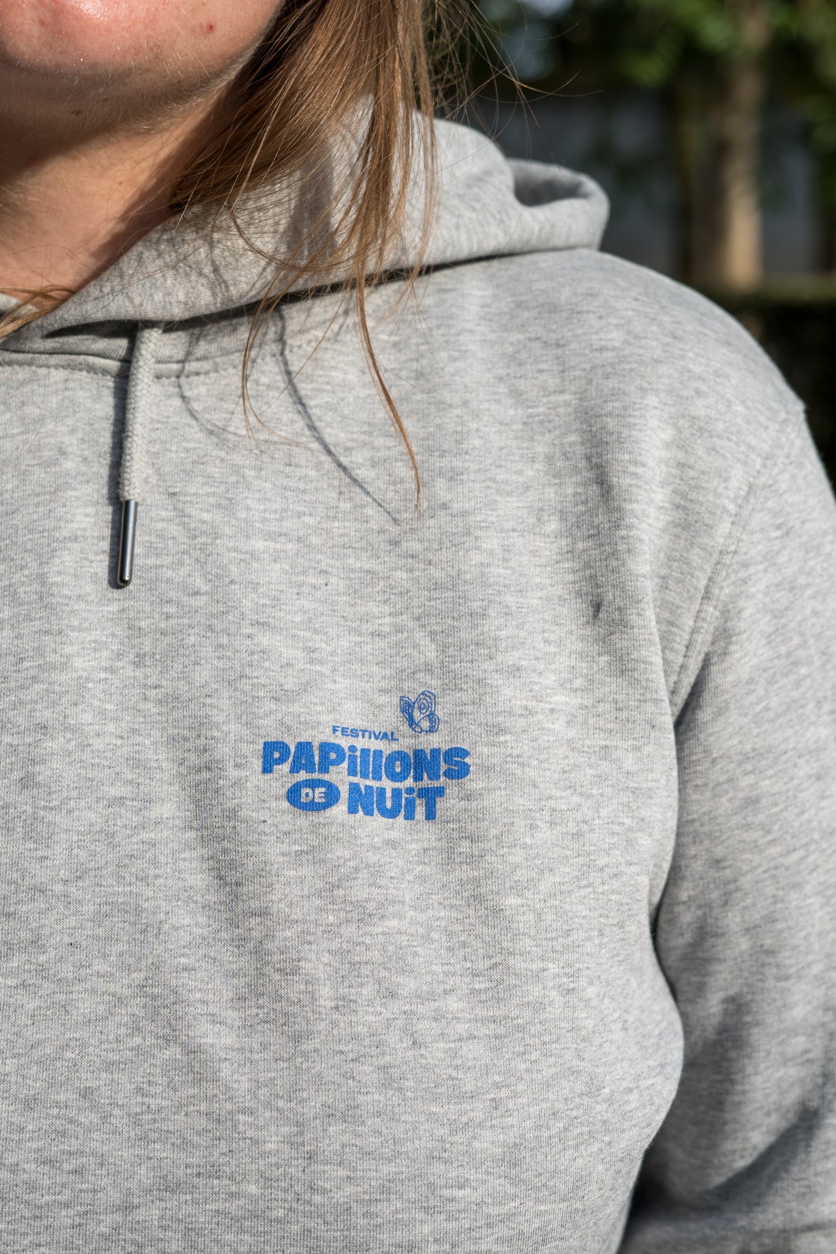 Sweat capuche gris