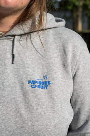 Sweat capuche gris