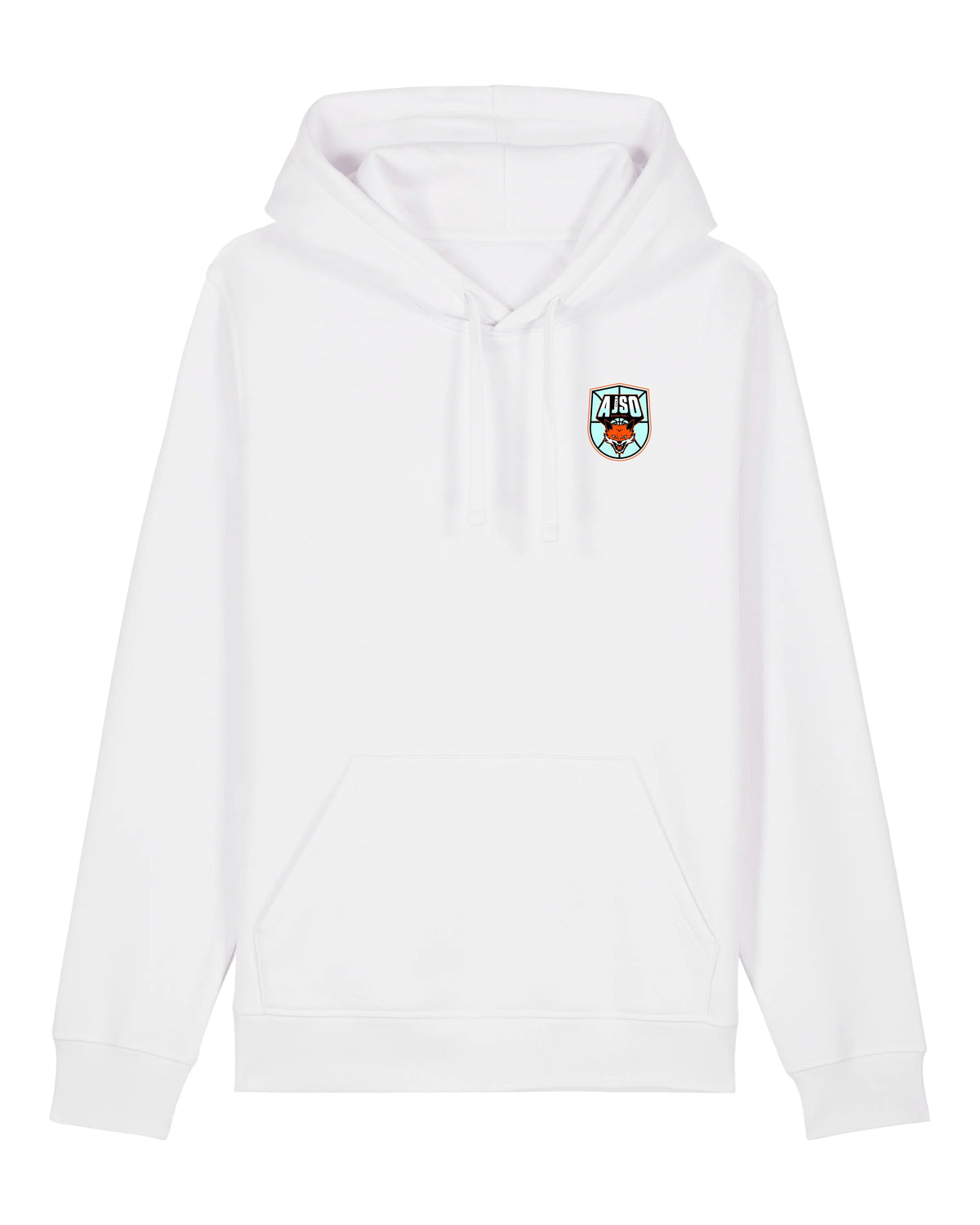 Sweatshirt à Capuche Blanc coeur AJSO