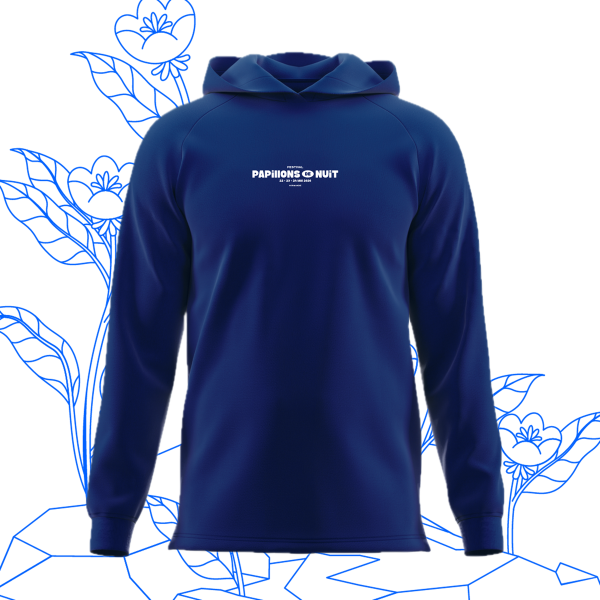 Sweat capuche bleu marine