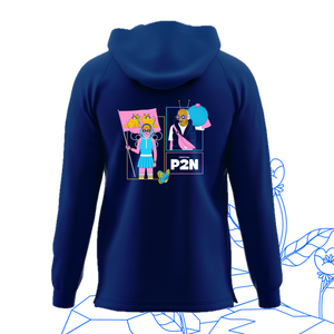 Sweat capuche bleu marine