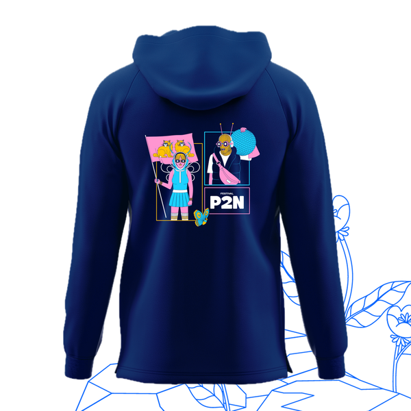 Sweat capuche bleu marine