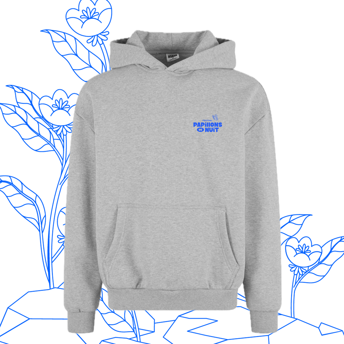 Sweat capuche gris