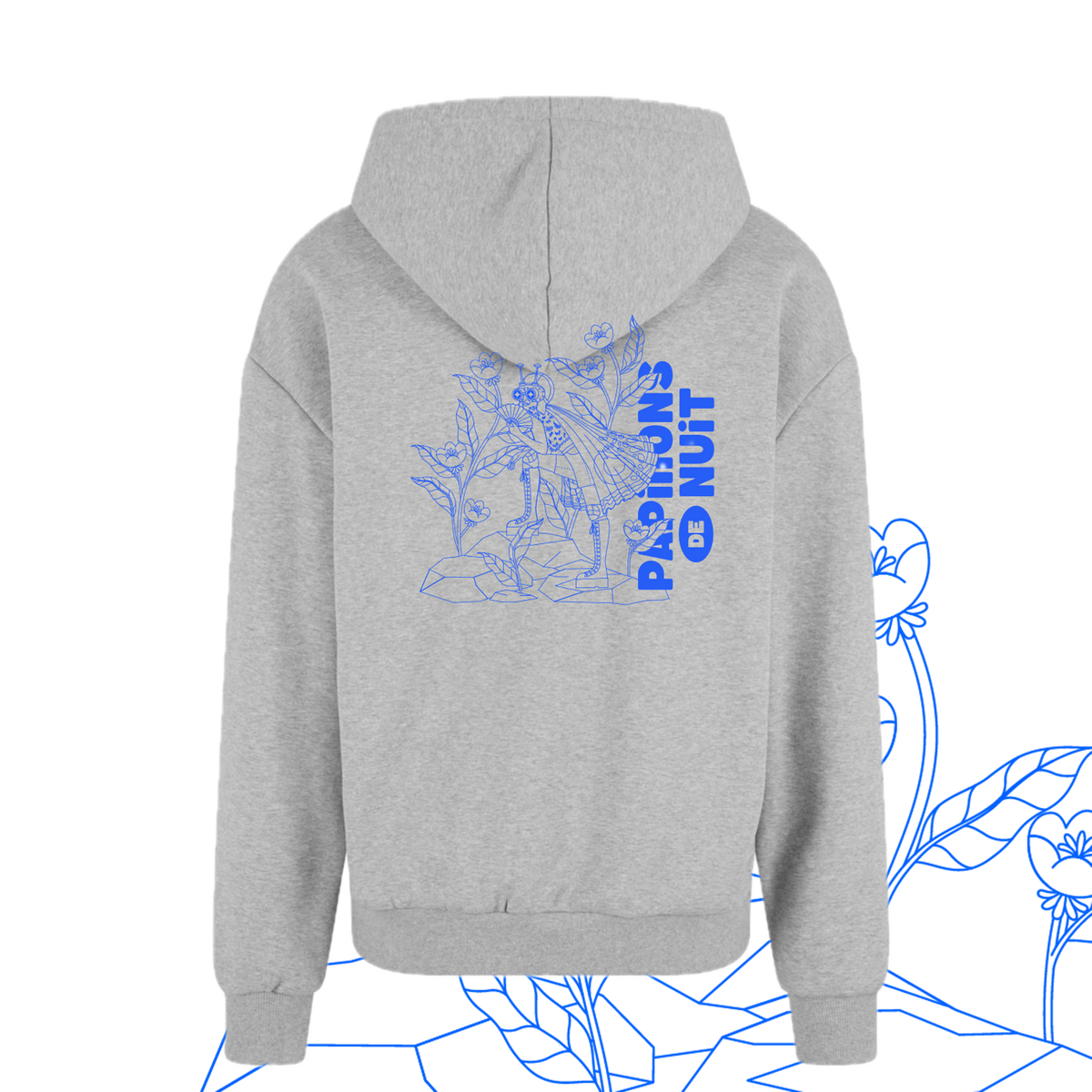 Sweat capuche gris